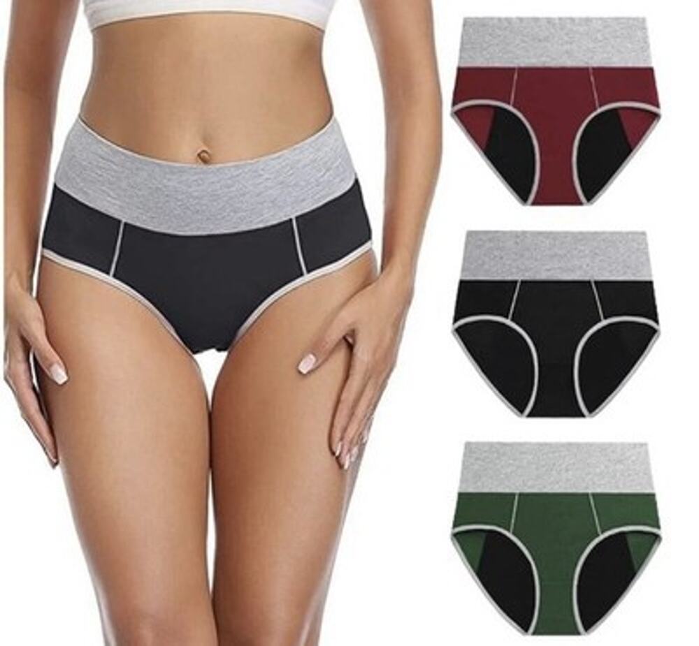 Women's Washable Incontinence Underwear Leakproof Size XL, 3pk Multicolor *READ